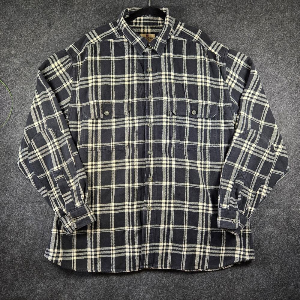Woolrich Flannel Shirt Size XXL Heavyweight Rare Detailing Rugged Gorpcore